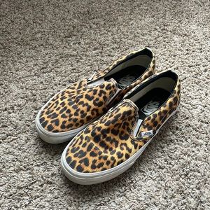 Cheetah print Vans - size 7.5 (W) / 6 (M)